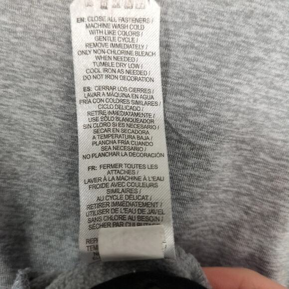 Gaiam Time to Train 1/4 Zip Hoodie Men's M Long Sleeve Gray Zipper Pocket Raglan - Picture 8 of 10